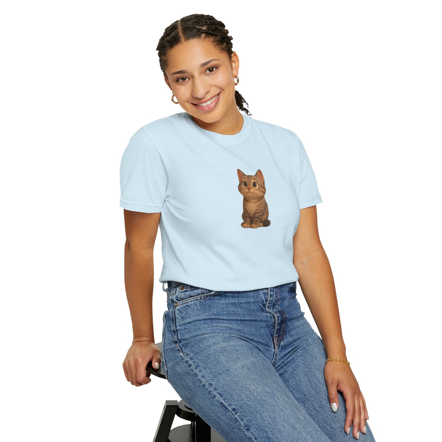 Cute Cat Graphic T-Shirt, Casual Wear, Cat Lover Gift, Everyday Tee, Animal Lover Apparel, Perfect for Birthdays & Holidays - TRV
